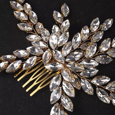 Crystal Leaf Head Jewelry/3color