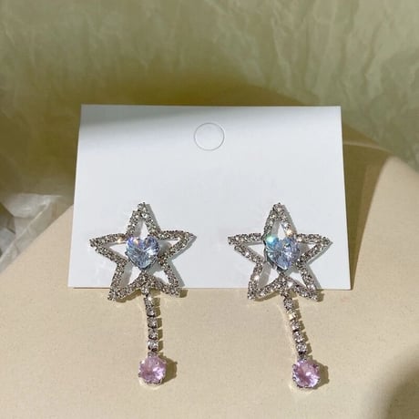 Star&Heart Crystal Pierce