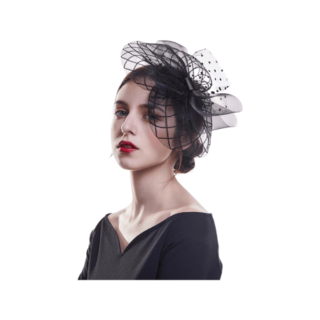 Ribbon Tulle Fascinator/2color