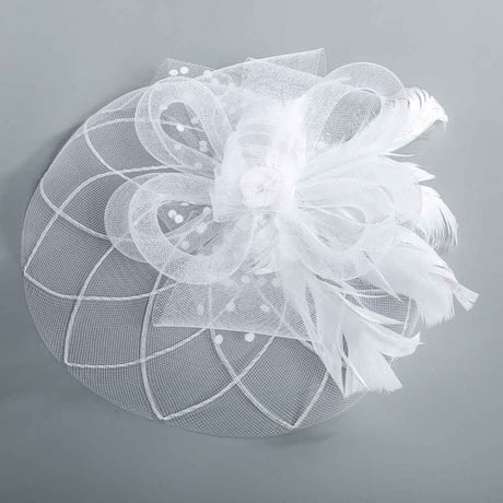 Flower Tulle Fascinator/2color