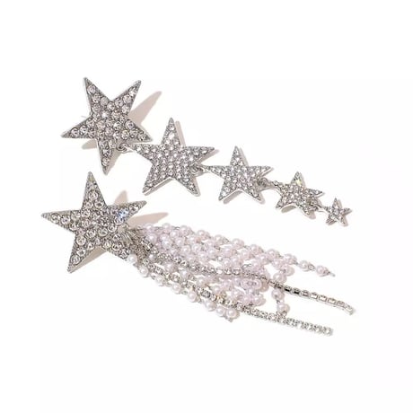 Star&Pearl Tassel Pierce