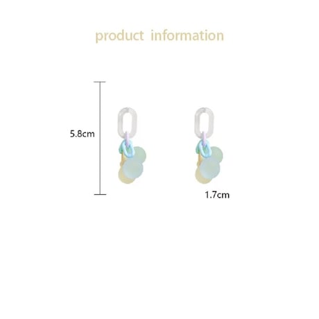 Frosted Glass Ball Pierce/2color