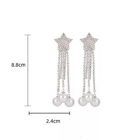 Star Fringe Pearl Pierce