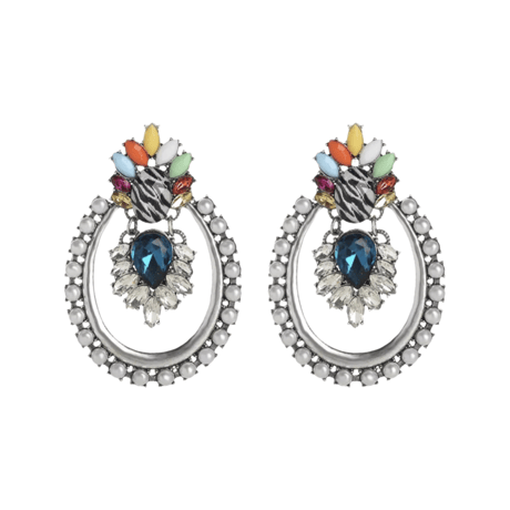 Colorful Zebra Stone Pierce
