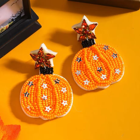 Pumpkin Beads Pierce/2color