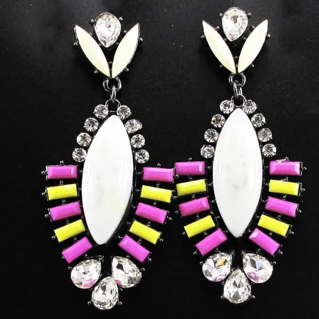 Teardrop Stone Bijou Pierce/2color