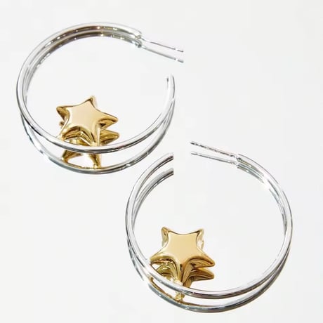 Metal Star Hoop Pierce