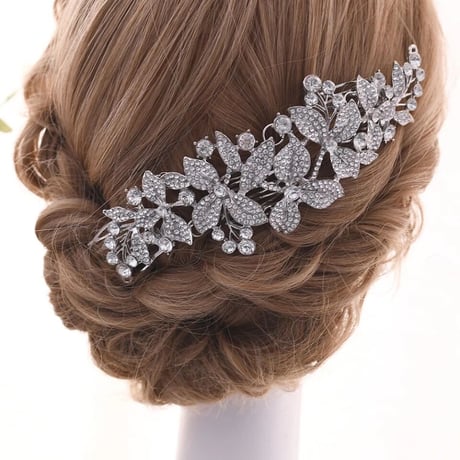 Crystal Flower Head Jewelry/2color