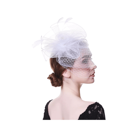 Feather&Tulle Fascinator/2color