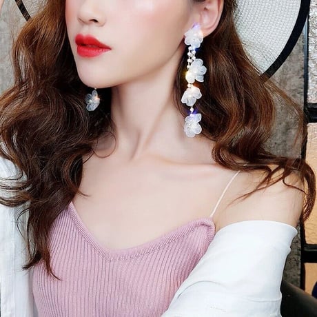 Organza Flower Pierce/2color
