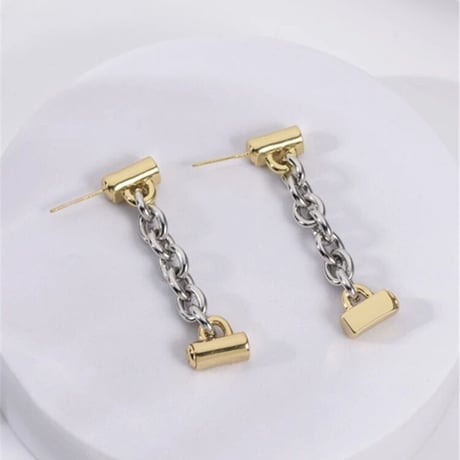 Metal Bicolor Chain Pierce