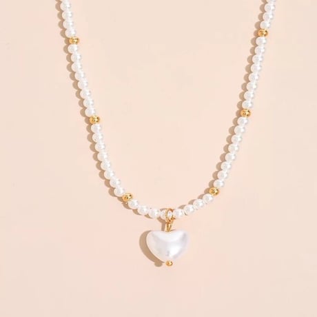 Heart Pearl Necklace