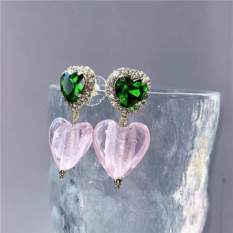 Heart Translucent Pierce/2color