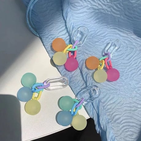 Frosted Glass Ball Pierce/2color