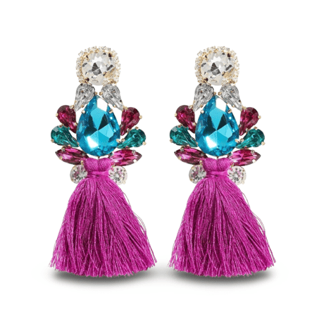 Crystal  Tassel Pierce