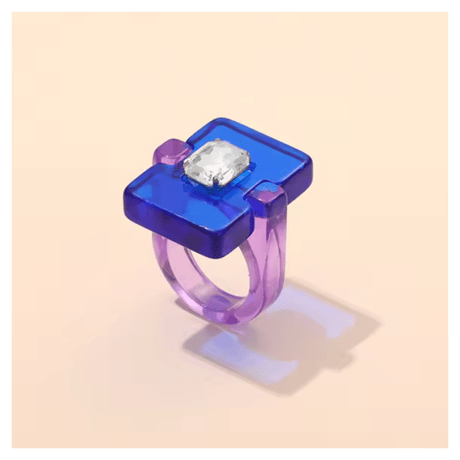 Skeleton Square Ring/6color