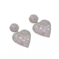 Heart Pave Drop Pierce