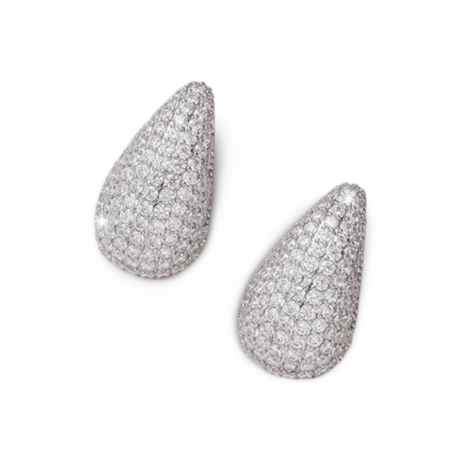 Pave Teardrop Pierce/2color