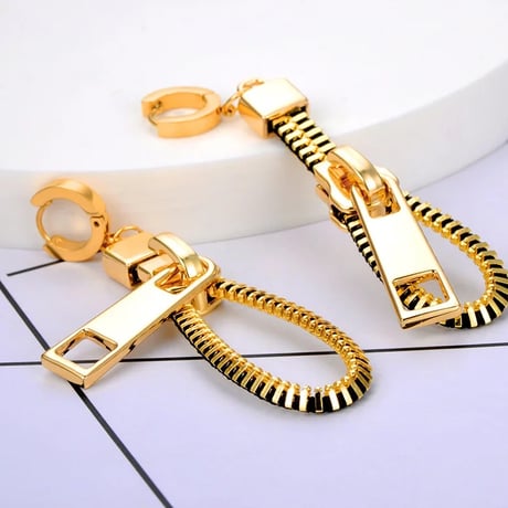 Zipper Hoop Pierce/2color