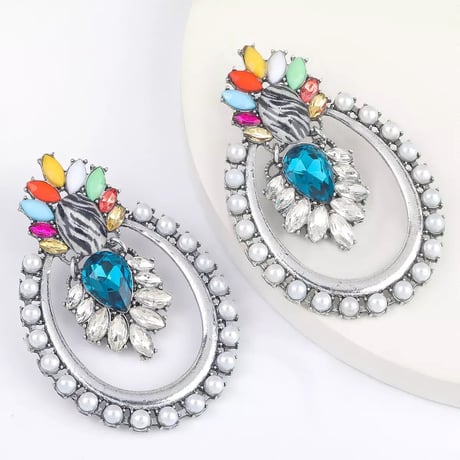 Colorful Zebra Stone Pierce