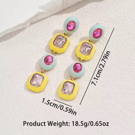 Colorful Jewelry Long Pierce