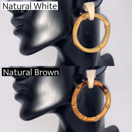 Bamboo Hoop Pierce/2color