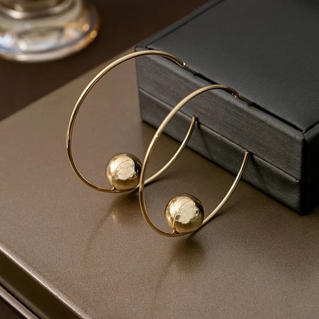 Metal Ball Hoop Pierce/2color