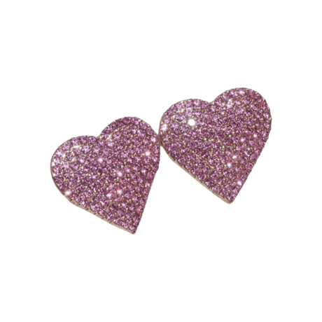 Heart Pave Pierce/2color