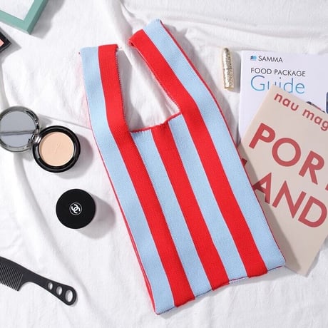 Stripe knit Bag/6color