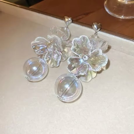 Aurora Flower＆Bubble Pierce