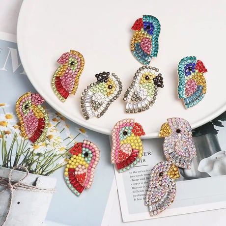 Cute Parakeet Pierce/3 color