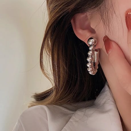 Metal Ball Line Pierce/2color