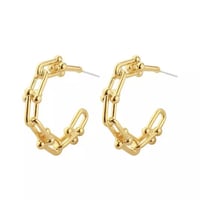 Ball Chain Hoop Pierce/2color