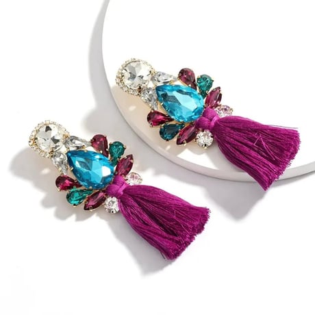 Crystal  Tassel Pierce