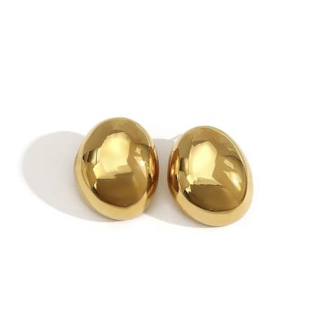 Oval Shape Metal Pierce/2color