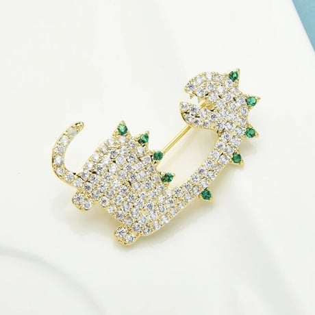 Dinosaur Pave Brooch