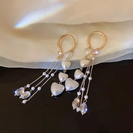 Pearl Heart Asymmetry Pierce