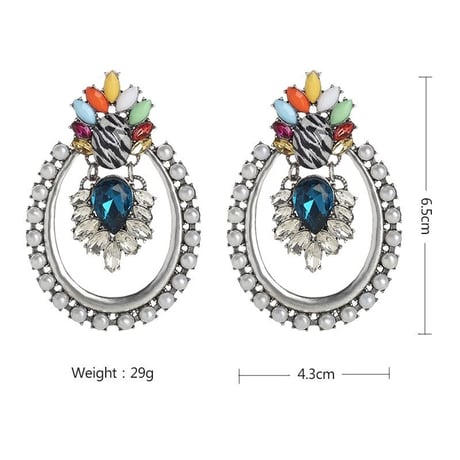 Colorful Zebra Stone Pierce