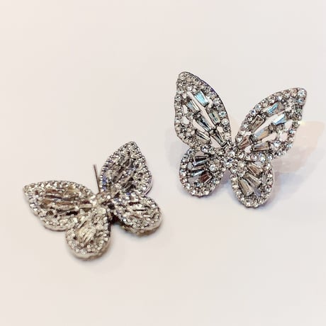 Crystal Butterfly Pierce/3color