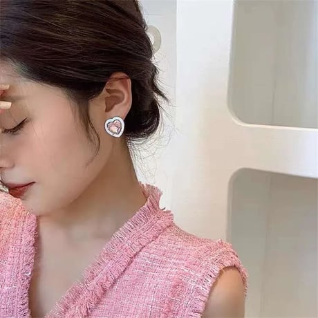 Heart Cubic Crystal Pierce