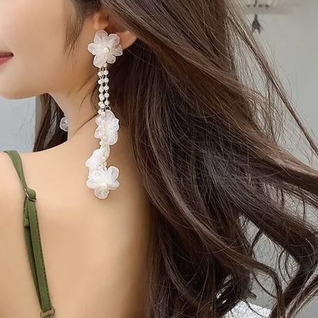 Organza Flower Pierce/2color