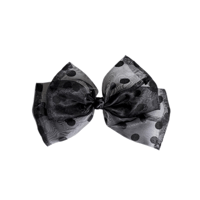Dot Organza Ribbon Barrette/2color