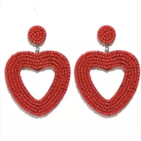Heart Beads Pierce/9color