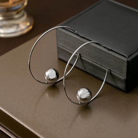 Metal Ball Hoop Pierce/2color