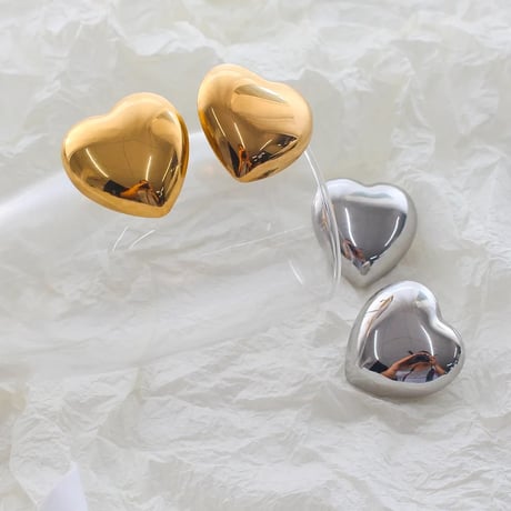 Plump Metal Heart Pierce/2color