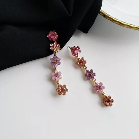 Small Flower Long Pierce