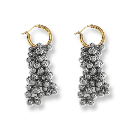 Metal Ball Jingling Hoop Pierce