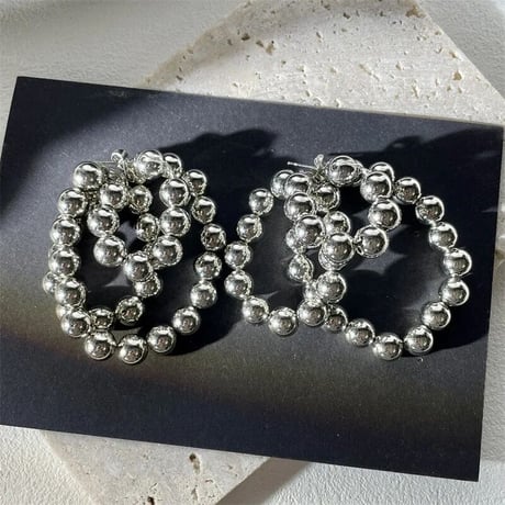 Metallic Ball Chain Hoop Pierce