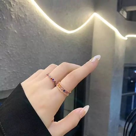 Rainbow Twin Ring