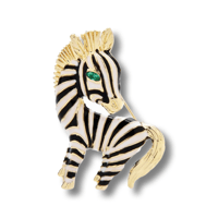Zebra Brooch
